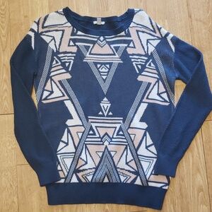 UO Ecote art deco tribal print sweater